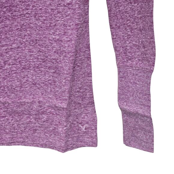 American Eagle T-Shirt Womens Size M Purple Top Long Sleeve Y2K NWT - Picture 3 of 7
